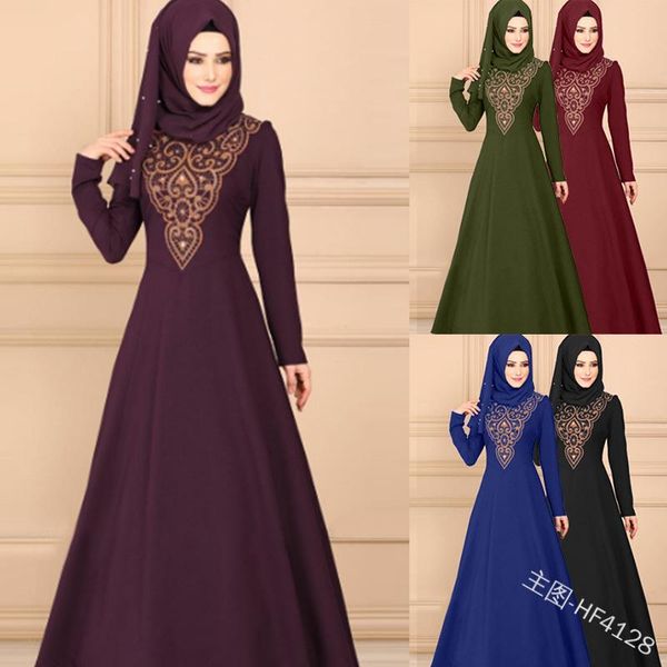 

ethnic clothing 2021 arrival summer elegent fashion style muslim women printing plus size long abaya s-5xl, Red