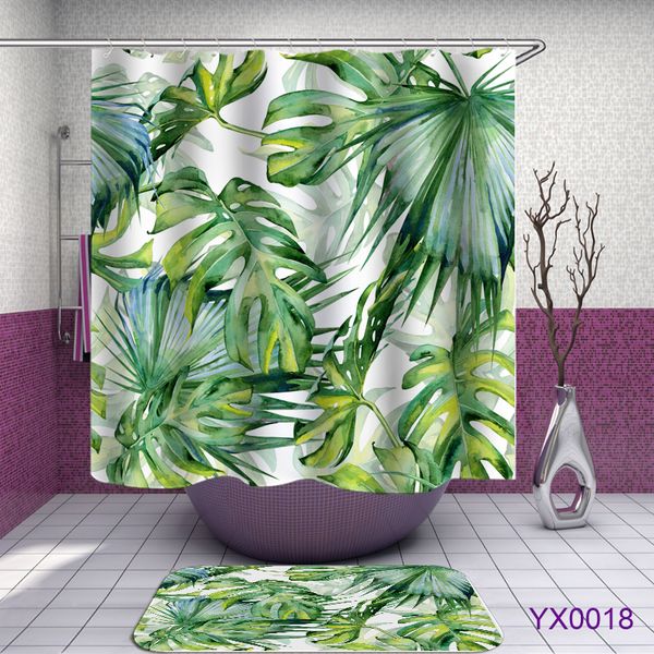 

tropical shower curtains 3d green shower curtain bath fabric shower curtains bathroom waterproof curtain or mat