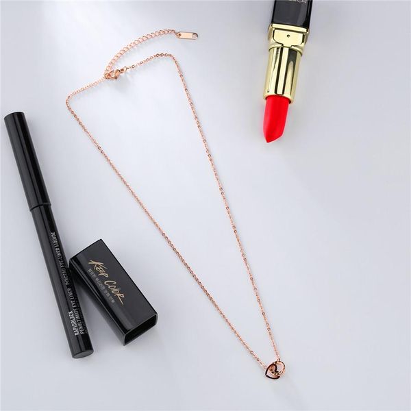 

xqni красивые сердечные органы, блокирующие рисунок рим цифровое розовое золото из нержавеющей стали кулон для женщин милые ювелирные издели, Silver