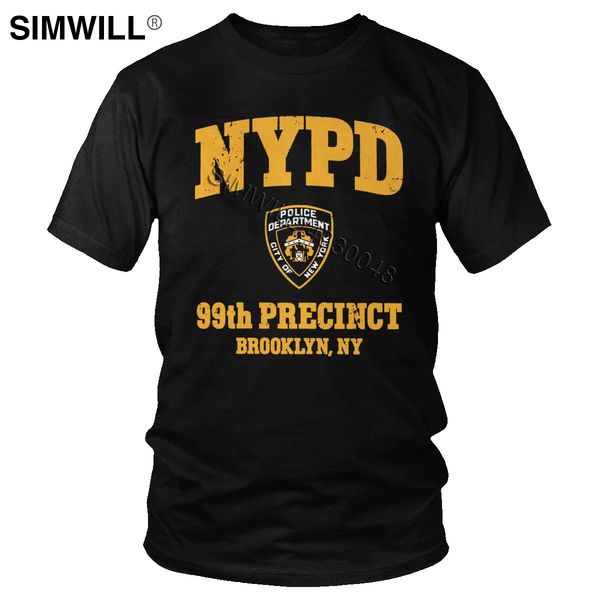 

sport vintage brooklyn nine nine men t shirt trendy short sleeved pure cotton tee 99th precinct t-shirt ny 99 tv fan merch gift