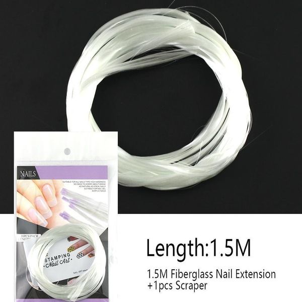 

eruika 1 pack fiberglass nail extension form for nail silk extension fibernails acrylic tips building wraps manicure a jllert, Black