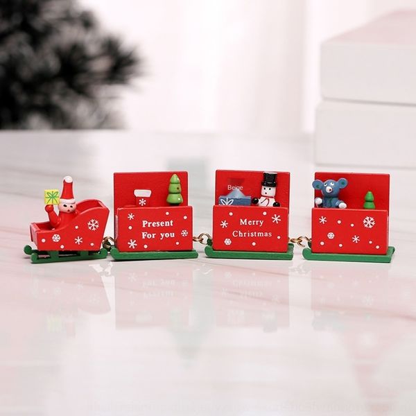 

agwph new christmas decorations qmtss small trains diy manual sled wooden table assembly diy accessories accessories decoration four