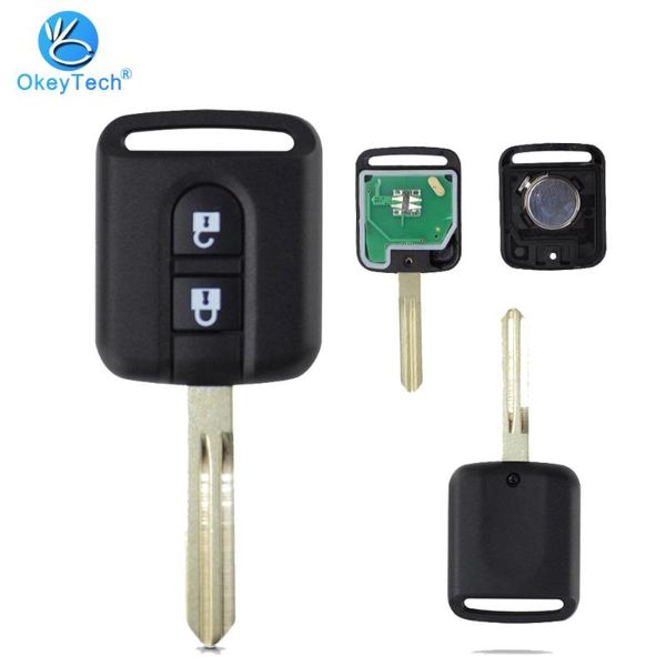 

okeytech дистанционного ключа для qashqai j11 2011 nv200 солнечной xtrail ключи 2 кнопки 433mhz id46 pcf7946 чипа для key programmer