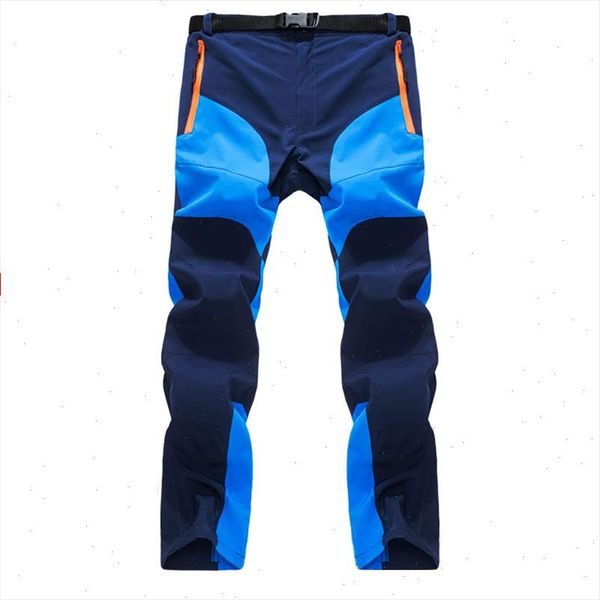 

mens summer quick dry pants two colors patchworkk zipper pocket breathable hiking camping climbing trousers cargo pants men, Black
