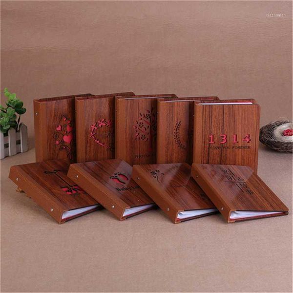 

albums&books 6 inch wood diy interstitial black sheet handmade love theme kids scrapbook cute po wedding anniversary gift1