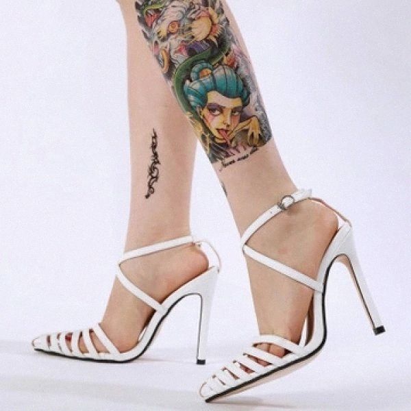 

women sandals dress shoes high heels 12.5cm elegant ladies wedding shoes summer women pointed toe female #en80, Black