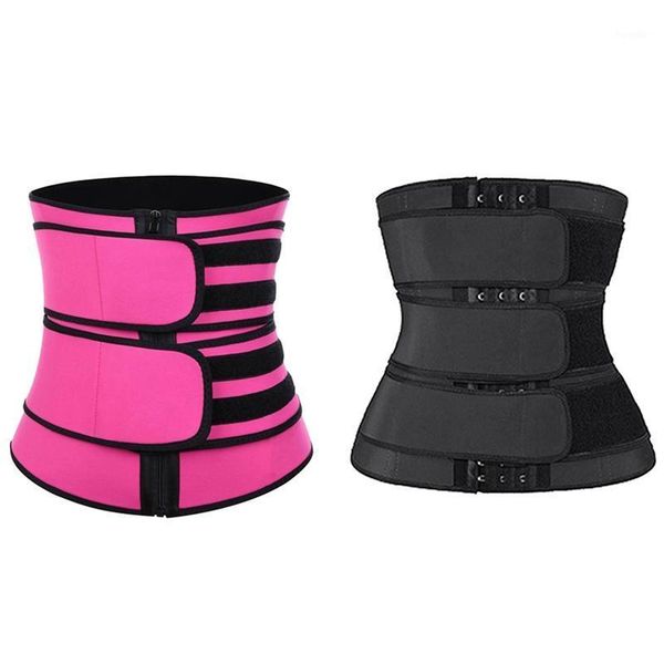 

waist support yoga fitness belt sauna belly shaping underwear sculpt (red m) & slimming fine-tuning zipper black l1, Black;gray