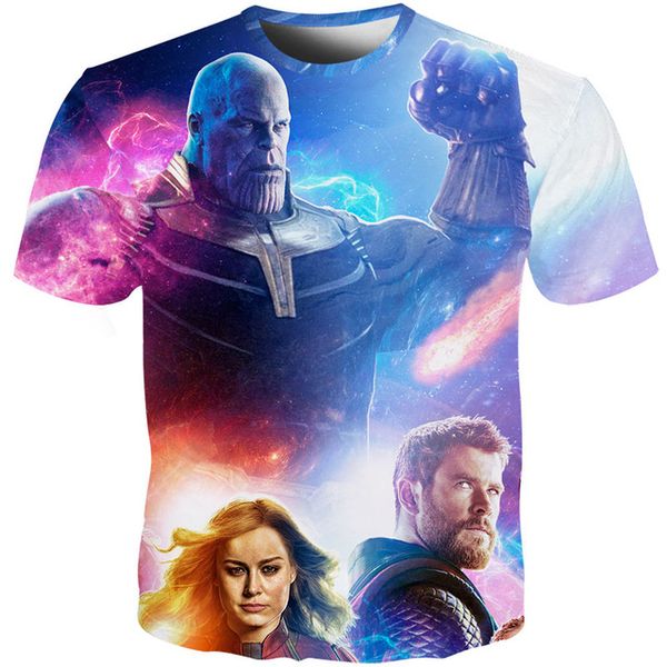 

youthup summer men cool thanos character men 3d print shirts oversized oversized oversized men clothing