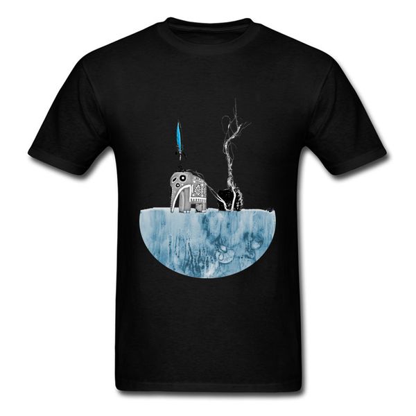 

uplifting matter elephant novelty men t shirt short sleeve cotton tee black cartoon design sport hooded sweatshirt hoodie