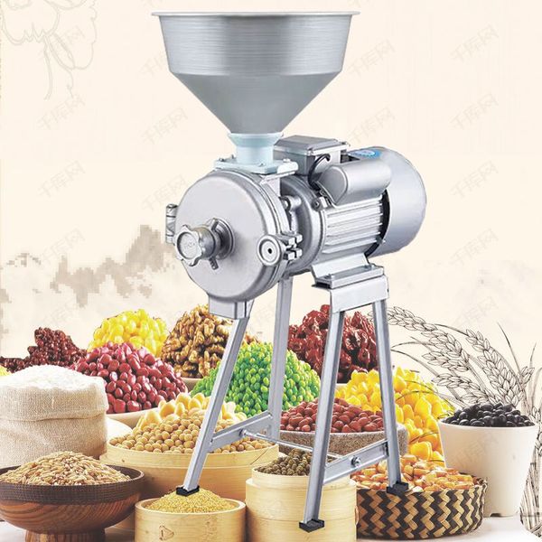 1500 W Kommerzielle Maismühle Pellets Weizen Fräsmaschine Getreide Bohnen Mühle Prozessor Zerkleinerung und Raffination Brecher 220 V/110 V