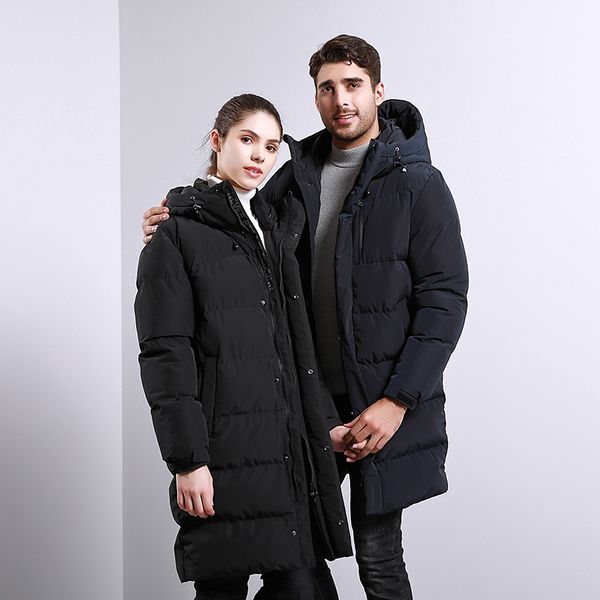 

mrmt 2020 brand winter new men's jackets down leisure long overcoat for male thickened warm cotton jacket clothes, Black