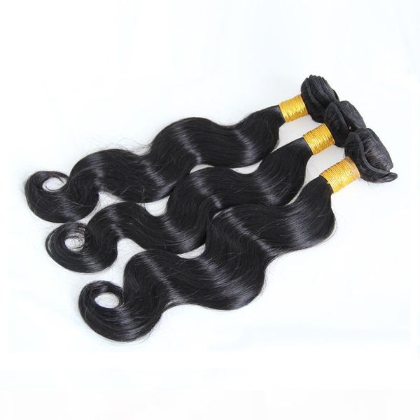 

brazilian virgin hair natural black color virgin hair weaving 3 piece brazilian body wave human hair weft bundles