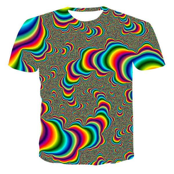 

summer stitching printing retro painted printed men 3d print shirts anime aesthetic harajuku men clothing