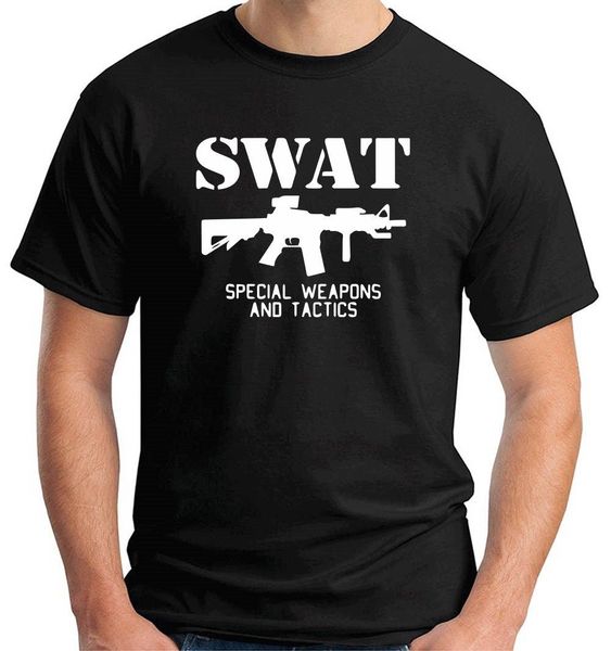 

fashion round neck clothes swat special weapons tactics cotton print summer short sleeve men hoodie designers t shirts sweatshirt