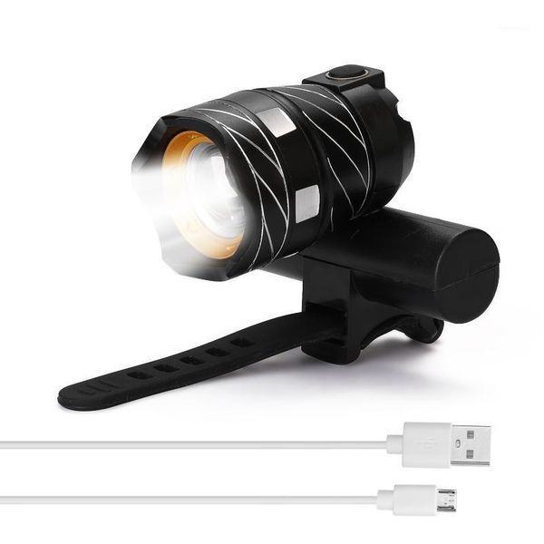 

led usb rechargeable bike front lamp outdoor zoomable t6 bicycle light bike front lamp torch headlight bicycle lantern1