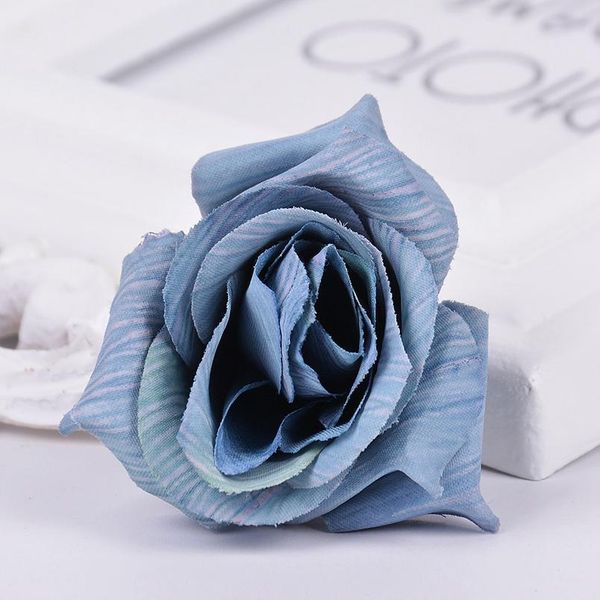 

5pcs gradient silk rose artificial flowers for wedding home decoration fake flower supplies diy craft wreath gifts scra bbymhi