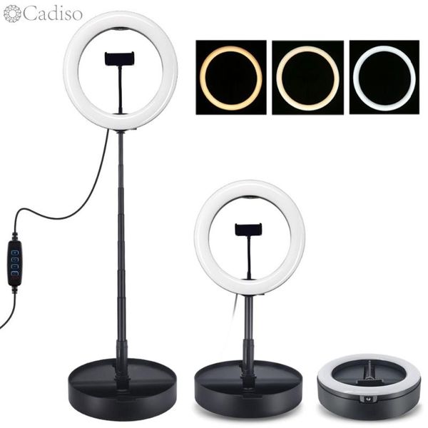 

flash heads cadiso pography dimmable selfie led light ring study lamp youtube makeup po studio camera video deskphone holder