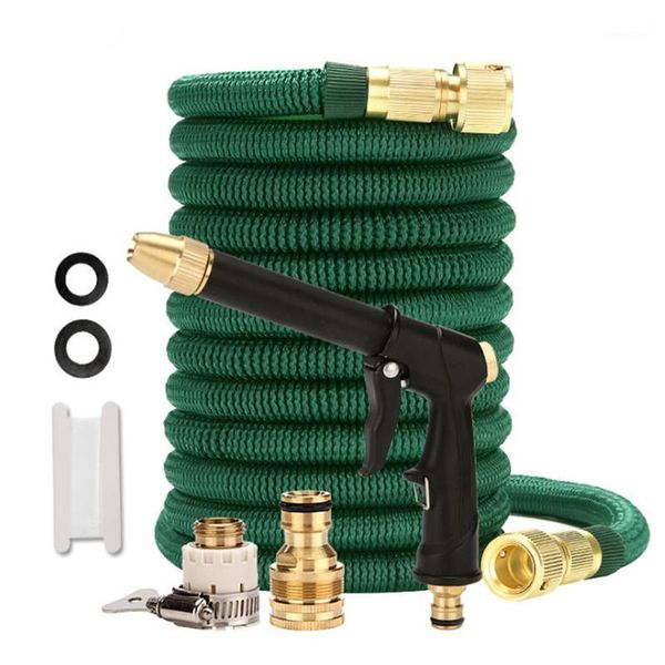 

magic watering hose garden hose high pressure adjustable water gun kit1