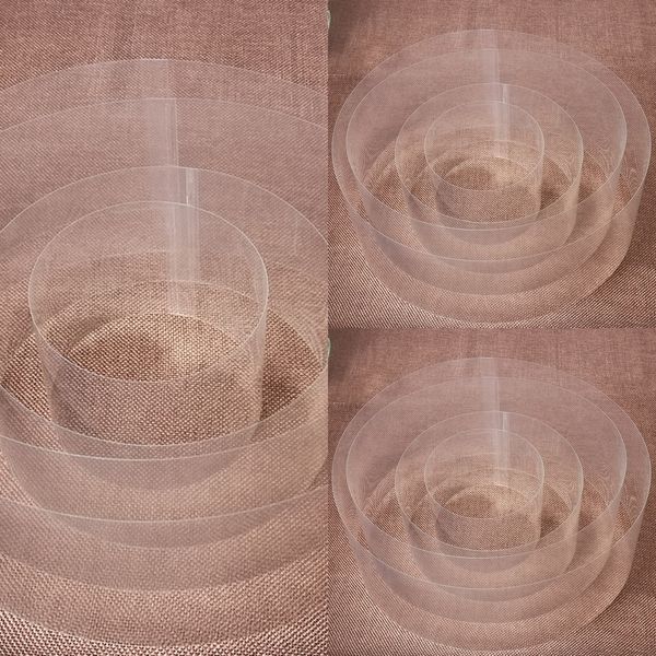 

eui8g 4/6/8/10 inch thickened cakemu si plastic hard transparent self-adhesive decoration inch bib 4/6/8/10 cake thickened plastic cakemu si