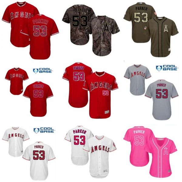 

custom los angele angel of leave name number 53 blake parker baseball jersey men women youth jerseys, Blue;black