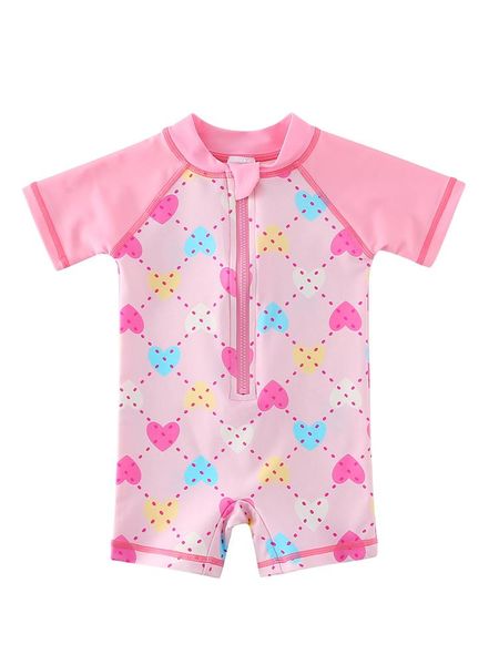 

baby girl swimming suit one-piece swimsuit kids swimwear swim shirt infant swimwear