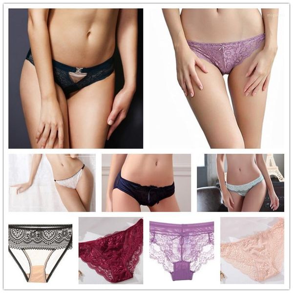 

delivery delivery ladys underwear random a package of 4 lace briefs solid 548554755 mid-rise acrykic hghisyu1, Black;pink