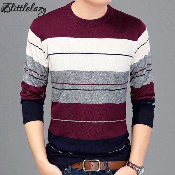 

2021 brand sweater men slim thin pullover knitted fashion striped mens sweaters shirt pull homme male jersey clothing 2021, White;black