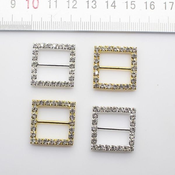 

zmasey площадь пряжка 10pcs / серия 20мм алмазной пряжка diy кристалл украшение лента волос hankwork accessorie zmasey площадь sqczxe, Black