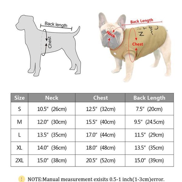

dog cat coat winter pet puppy clothes vest french bulldog chihuahua yorkshire dog clothing jacket small dogs cats costum bbylbc