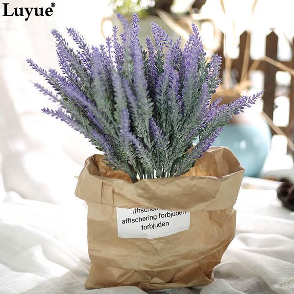 

decorative flowers & wreaths luyue artificial flower plastic lavender bouquet simulation garden diy home decor wedding