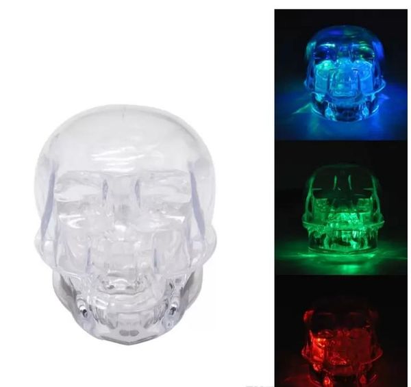 Neue Totenkopf-Acryl-Kräutermühle mit RGB-LED-Licht, 54 mm, 2-teiliger Spice Miller-Kunststoff-Tabak-Abrader-Zerkleinerer