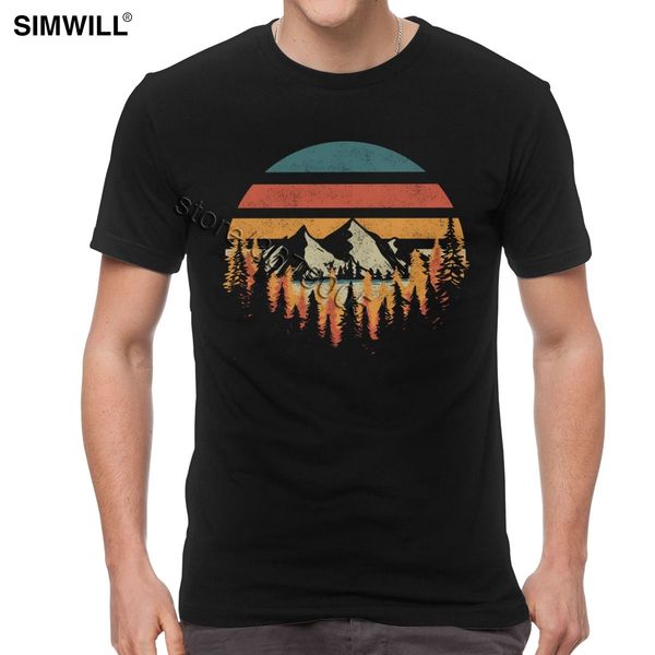 

vintage twin peaks retro urban fashion streetwear tee short sleeve casual deeply sunset wild forest hooded sweatshirt hoodie men t shirt