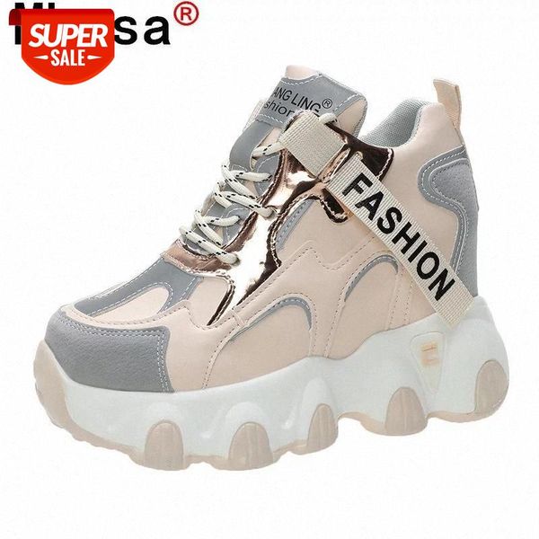 

2021 platform shoe women comfortable shoe woman fashion cross sneaker women casual wedges female platform vulcanized shoes #af8l