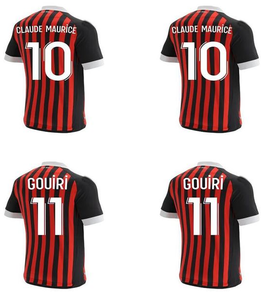 

21/22 ogc nice soccer jerseys 2021 2022 atal dolberg todibo kluivert claude maurice claude-maurice gouiri maillot de foot lemina stengs hfha, Black;yellow