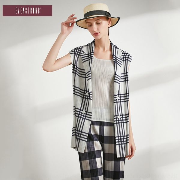 

2bk2u 2020 summer new style plaid suit women's suit two-piece shirt pants casual sleeveless casual pantspants plaid pantsshirt women&#0, Gray
