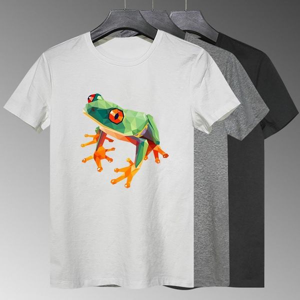 

streetwear прохладный с коротким рукавом футболки женские harajuku красочная лягушка многоцветный топ тип популярные стили эстетики унция то, White