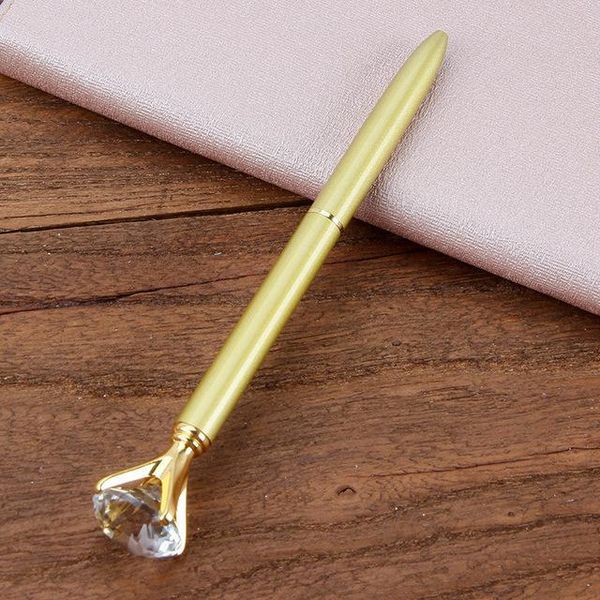 

ballpoint pen crystal glass diamond metal ballpoint pen beautiful gift school office supplies writing tools student gift, Blue;orange