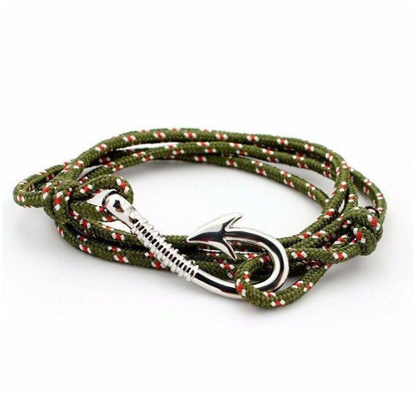 

multi layer anchor bracelet handmade sailor jewelry rope charm wristband mul qyliny