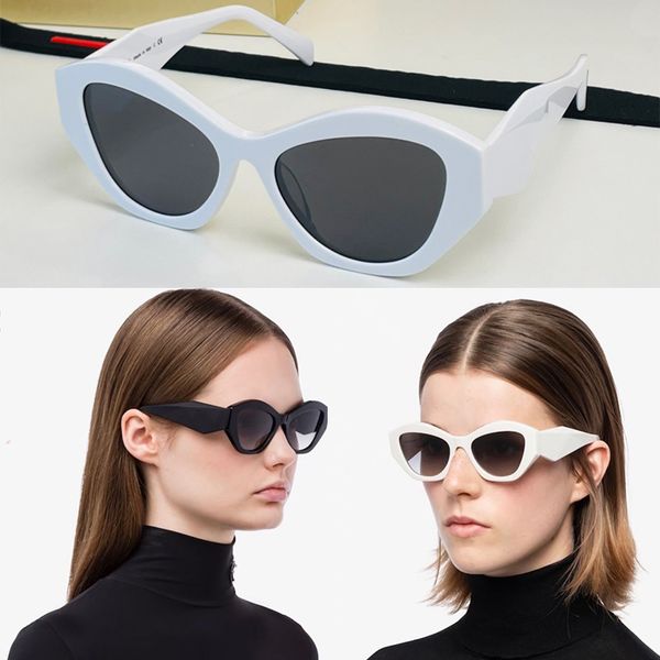 Occhiali Symbole Damen-Katzenaugen-Sonnenbrille PR07YS, modische klassische Sonnenbrille, tägliches Einkaufen, Damen-Reflektorbrille, Top-Qualität, Reisen, Party, Club, Anti-UV400