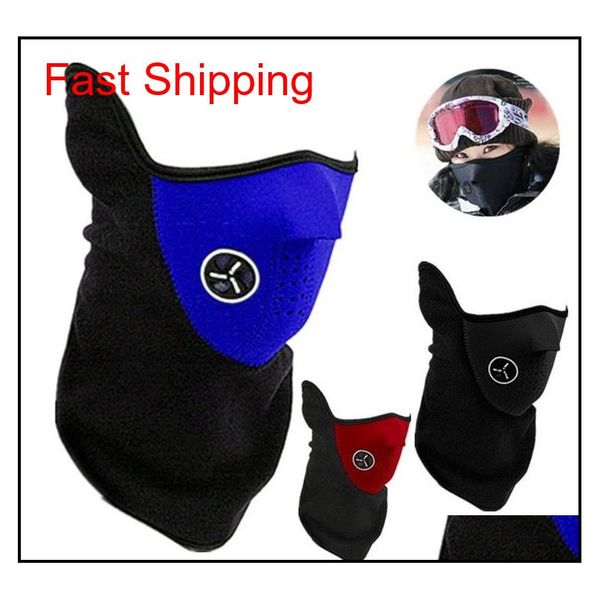 

bicycle face mask cycling hat motorcycle half winter warm outdoor sport ski mask ride bike cap cs mask outdoor snowboard neck veil 91bhq, Black