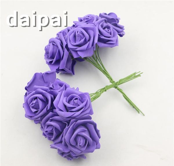 

wholesale 100pcs purple/lavender artificial foam rose flowers with stem home bouquet wedding party marry craft bbyrgb bdesports