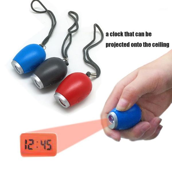 

digital time projection clock mini led watch projector hanging rope small portable clock small portable lamp1