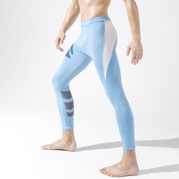 

running pants tights men compression sports legging homme mayas mallas deporte hombre men's gym leggings, Black;blue