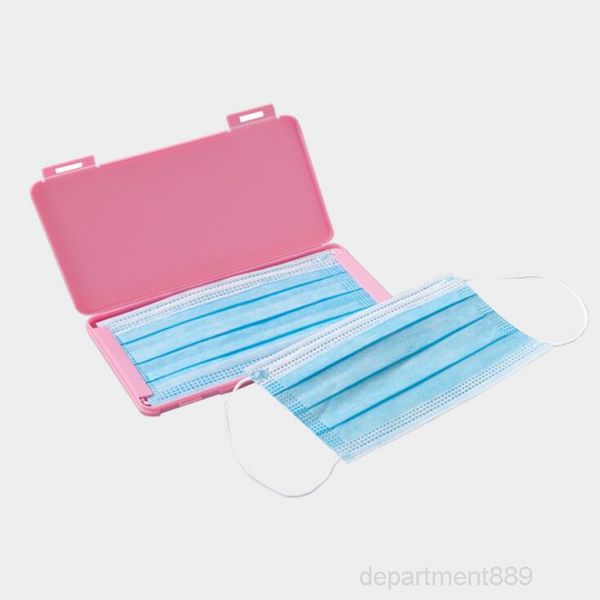 

a-face boxes plastic box portable dustproof mask case cover holder reusable foldable home office storage organizer owc2610