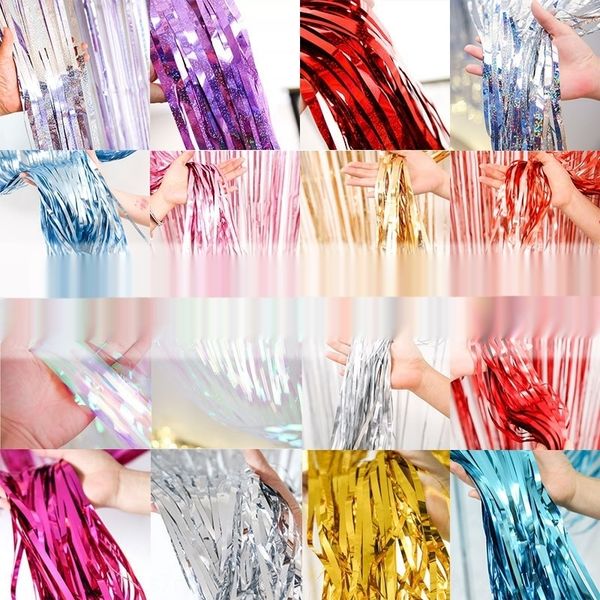 

5ubbm party 200 party rain curtain silk background wall 1.69 yuan silk decorations b4fxz rain over curtain yuan