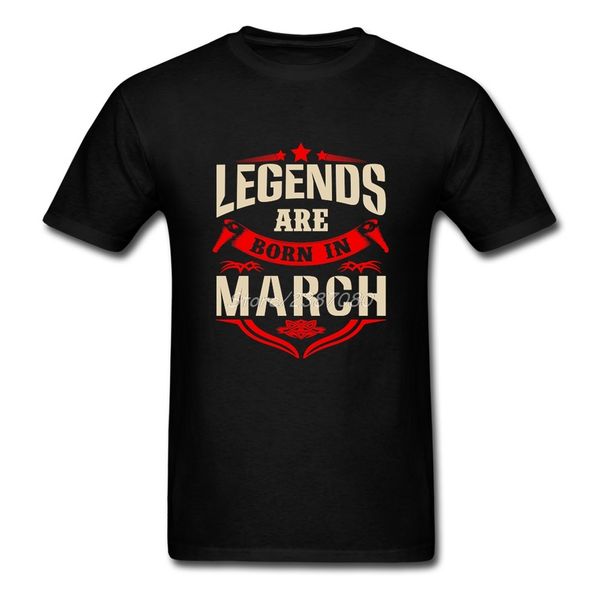 

legends are born in march t shirt custom short sleeve men's shirt pp cosplay xxxl crewneck men's clothes sport hooded sweatshirt h