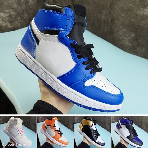

new 1 high og shoes 1s royal black toe pink green black court purple white unc patent men sneakers trainers eur 36-46
