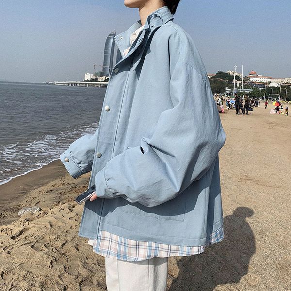 

2021 men's spring new fall release jackets fashion teen student amendment jacket d5yy, Black;brown