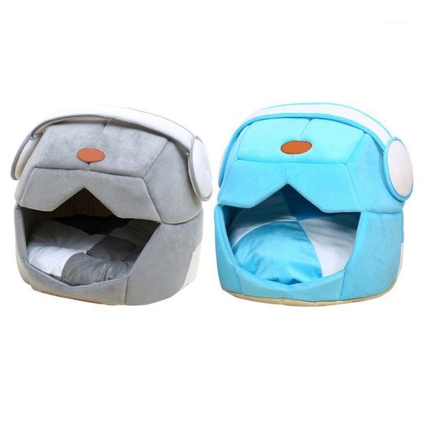 

cat beds & furniture space cap foldable doggy bed soft pet dog house tent kennel winter warm cushion basket animal cave sleeping mat pad1