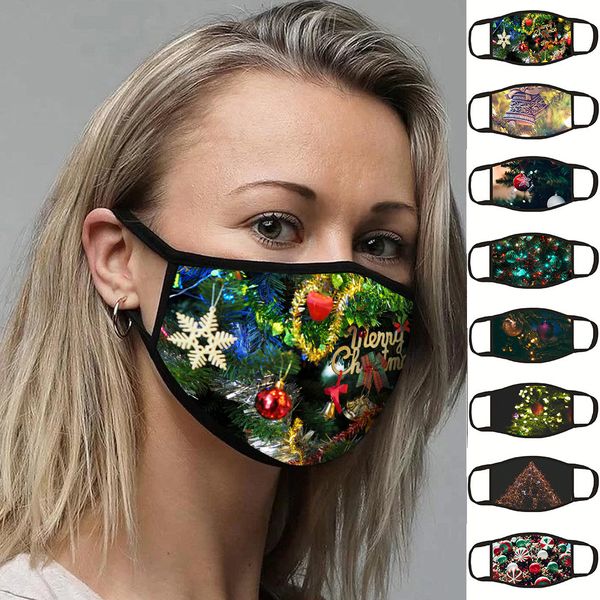 

women christmas party sunscreen 4@ face breathable mask washable quick-drying reusable dustproof masks